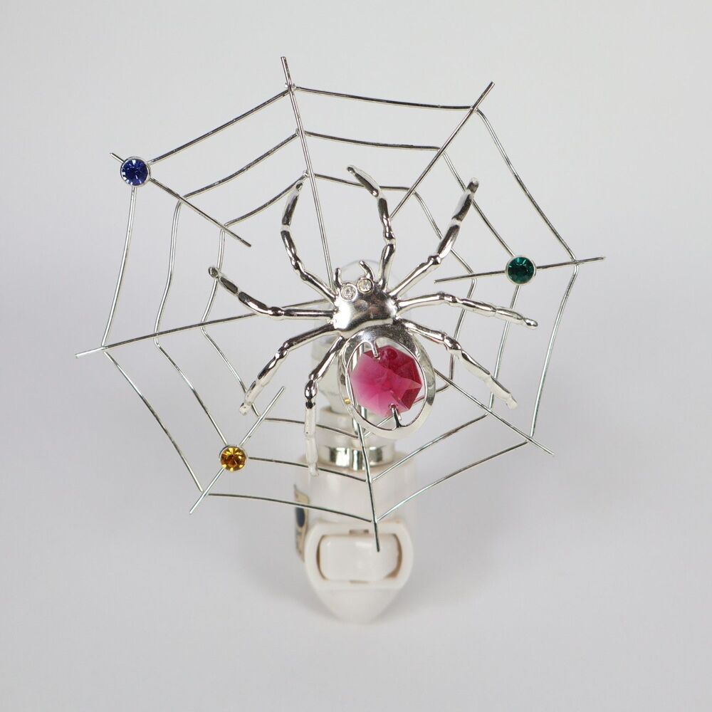 Spider on Web - Arachnid - Halloween - LED Bulb Night Light